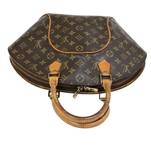AUTHENTICITY GUARANTEED LOUIS VUITTON LV Logo Ellipse MM Hand Bag Monogram - Picture 5 of 16